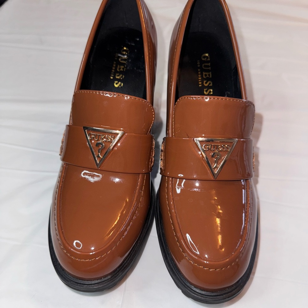 GUESS Women’s Brown Heel Platforms